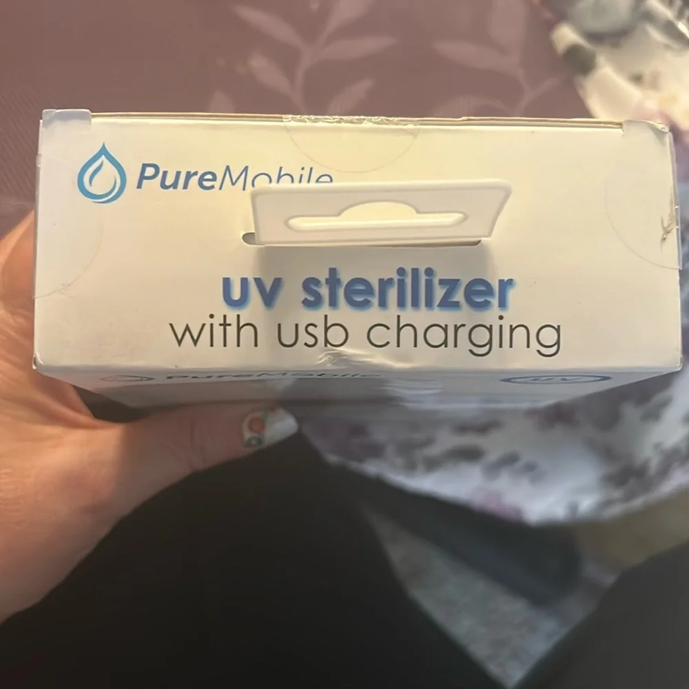 New‎ White UV Sterilizer with USB Charging— new, factory sealed